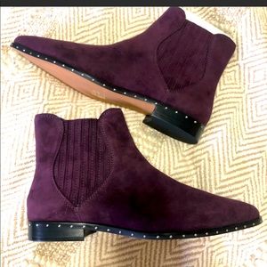 NWT Rebecca Minkoff Booties in maroon/purple